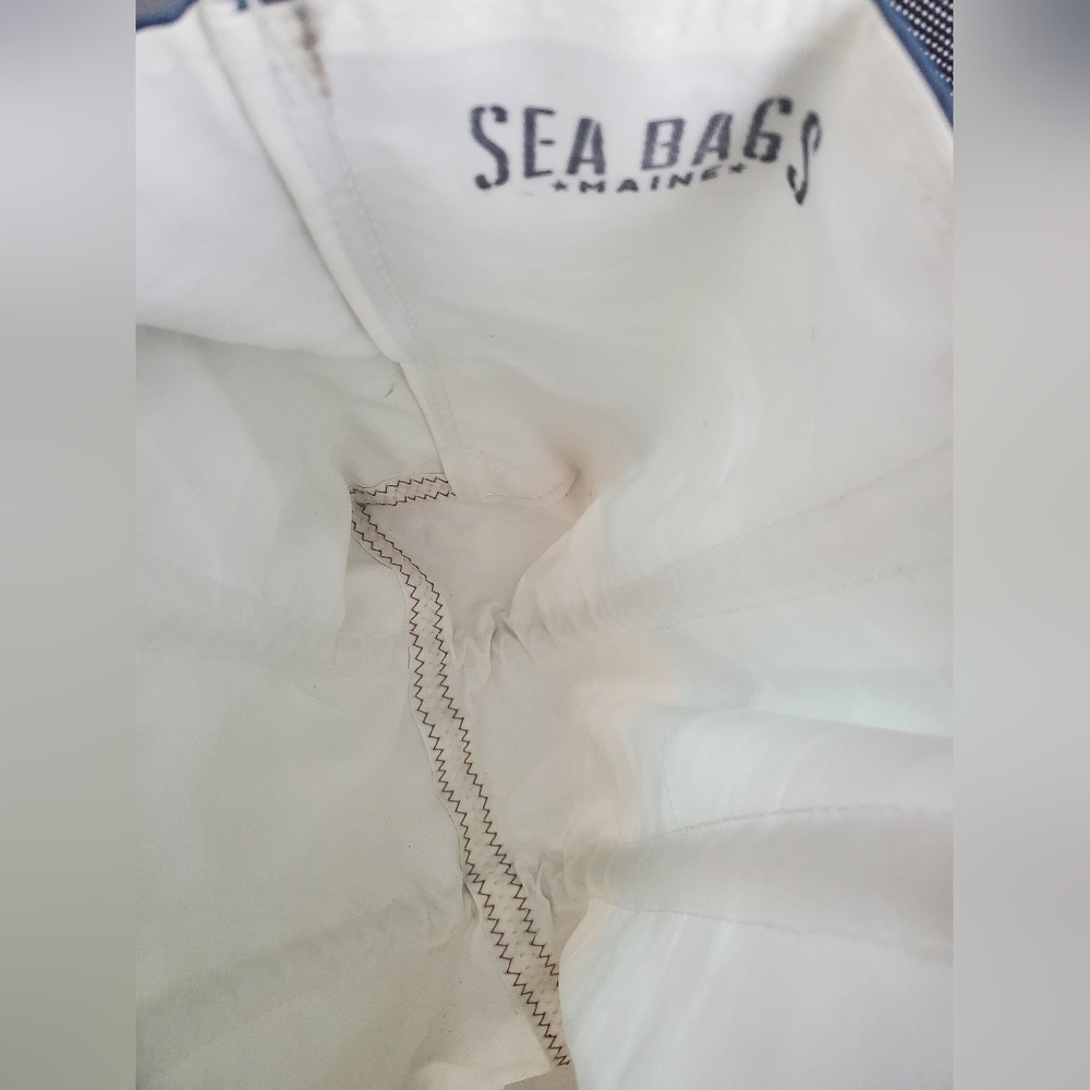 Sea Bags Maine Blue and Green Tote - Picture 2 of 4